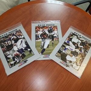 NFL Minnesota Vikings ADRIAN PETERSON 8 X 10 Color Photo File (Lot Of 3) New